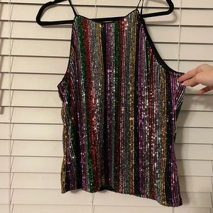 Sequin tank top